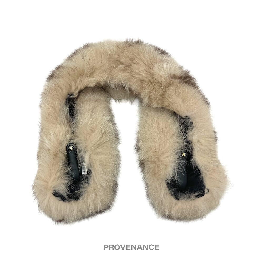 🔴 Givenchy Fur Shawl Scarf - Cream Brown Fox - Picture 2 of 10